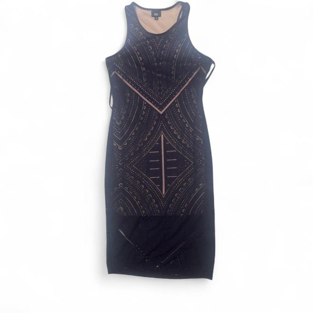 Navy‎ blue and tan mossimo dress.